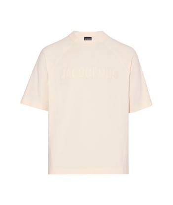 JACQUEMUS - LE T-SHIRT TYPO LIGHT BEIGE Toutes les collections ici