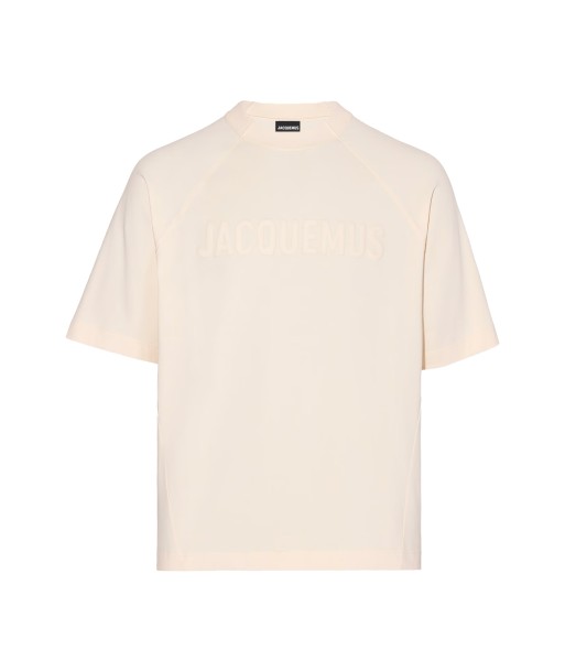 JACQUEMUS - LE T-SHIRT TYPO LIGHT BEIGE Toutes les collections ici