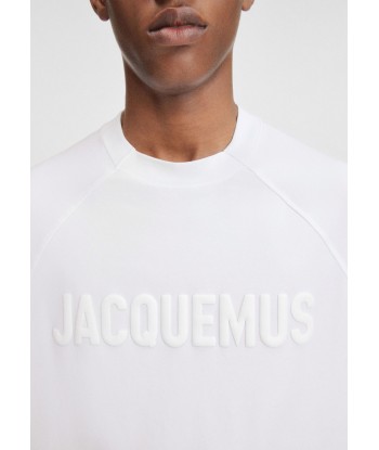 JACQUEMUS - LE T-SHIRT TYPO WHITE livraison gratuite