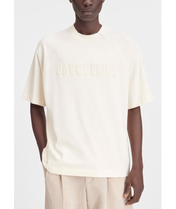 JACQUEMUS - LE T-SHIRT TYPO LIGHT BEIGE Toutes les collections ici