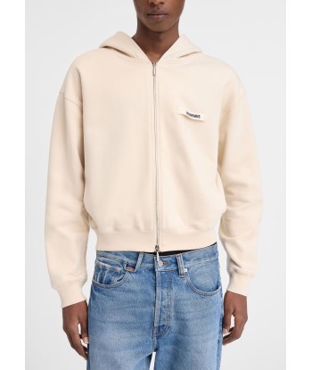 JACQUEMUS - LE HOODIE ZIP GROS GRAIN BEIGE Paris Déstockage Promo