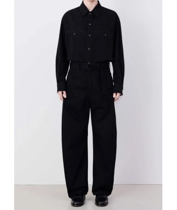 LEMAIRE - TWISTED BELTED PANTS BLACK 2023