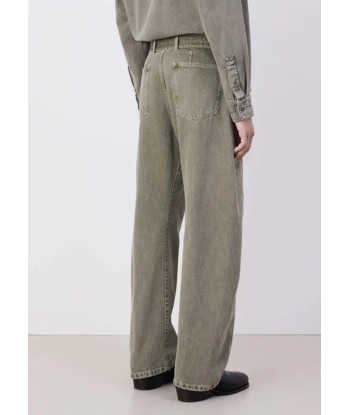 LEMAIRE - TWISTED BELTED PANTS DENIM SLOW OLIVE 2024