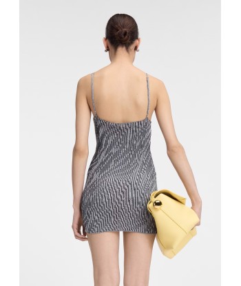 JACQUEMUS - LA MINI ROBE MAILLE ZEBRA BLACK & WHITE ZEBRA la colonne vertébrale