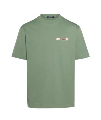 JACQUEMUS - LE T-SHIRT GROS GRAIN PALE GREEN pas cheres