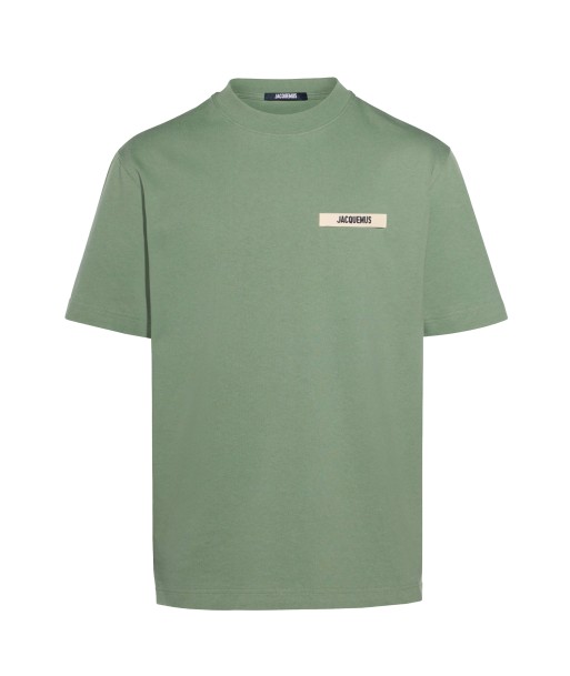 JACQUEMUS - LE T-SHIRT GROS GRAIN PALE GREEN pas cheres