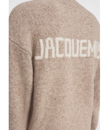 JACQUEMUS - LE PULL JACQUEMUS BEIGE la colonne vertébrale