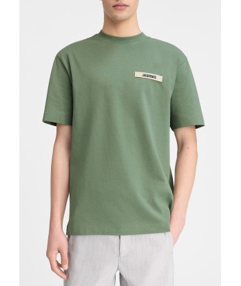 JACQUEMUS - LE T-SHIRT GROS GRAIN PALE GREEN pas cheres