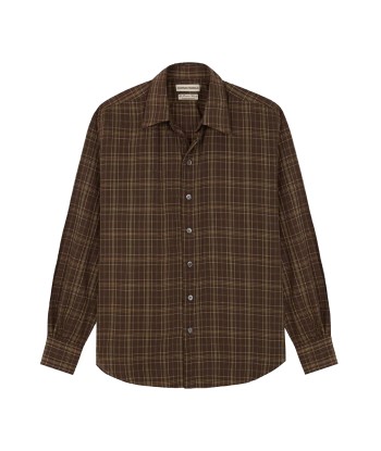 CAMISAS MANOLO - NORMAL SHIRT BROWN WHITE GREEN CHECK SHIRT ouvre sa boutique