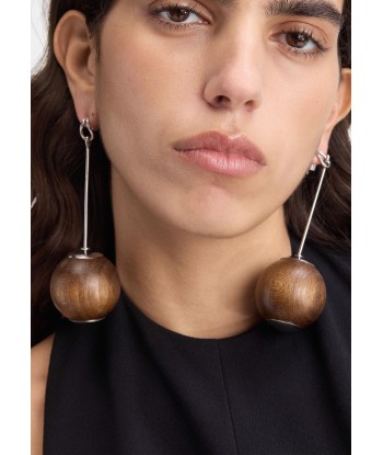 JACQUEMUS - LES GRANDES BOUCLES NODO SILVER / BROWN est présent 