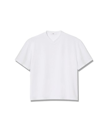 RIER - T-SHIRT V NECK SHORT SLEEVES WHITE s'inspire de l'anatomie humaine