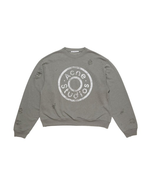 ACNE STUDIOS - SWEATER PRINTED LOGO MOSS GREEN Vous souhaitez 