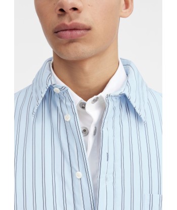 JACQUEMUS - LA CHEMISE BOULANGER PRINT BLUE STRIPES Venez acheter