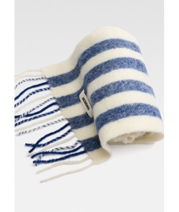 JACQUEMUS - L'ECHARPE CARRO WHITE AND BLUE STRIPE ouvre sa boutique