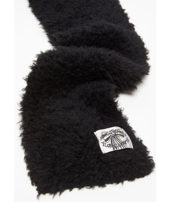 ACNE STUDIOS - FLUFFY SCARF NARROW BLACK pas cheres