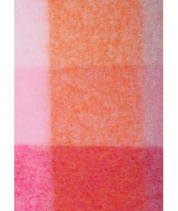 ACNE STUDIOS - MOHAIR CHECKED SCARF PINK/FUCHSIA/WHITE Dans la société mordern