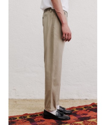 A KIND OF GUISE - ELASTICATED WIDE TROUSERS AMARANTH de technologie