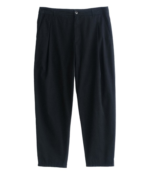 A KIND OF GUISE - FOLDED WIDE TROUSERS BLACK de la marque