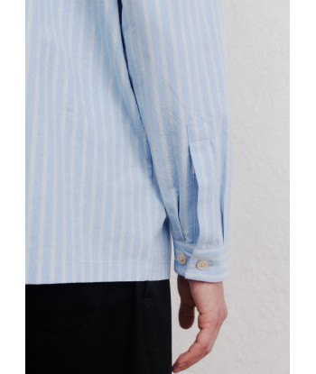 A KIND OF GUISE - SAYAN SHIRT JACKET AQUATIC SAND STRIPES Venez découvrir notre 