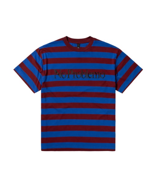 NO PROBLEMO - NO PROBLEMO STRIPED SS TEE BURGUNDY / MULTI Venez découvrir notre 