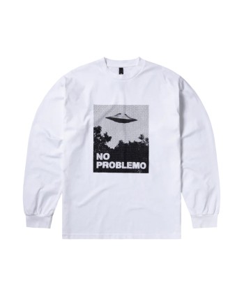 NO PROBLEMO - VISITORS LS TEE WHITE destockage