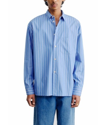 A KIND OF GUISE - GUSTO SHIRT BLUE RIVIERA STRIPE de technologie