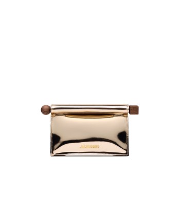 JACQUEMUS - LA PETITE POCHETTE ROND CARRE GOLD Paris Déstockage Promo