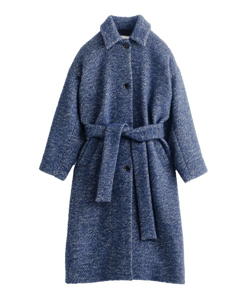 A KIND OF GUISE - EALA COAT HERRINGBONE BLUE prix pour 