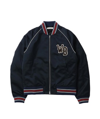 WALES BONNER - MARVEL JACKET NAVY brillant des détails fins