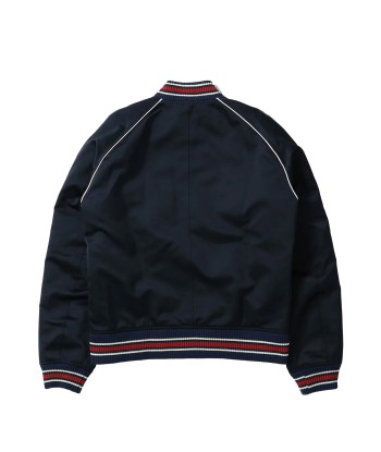 WALES BONNER - MARVEL JACKET NAVY brillant des détails fins