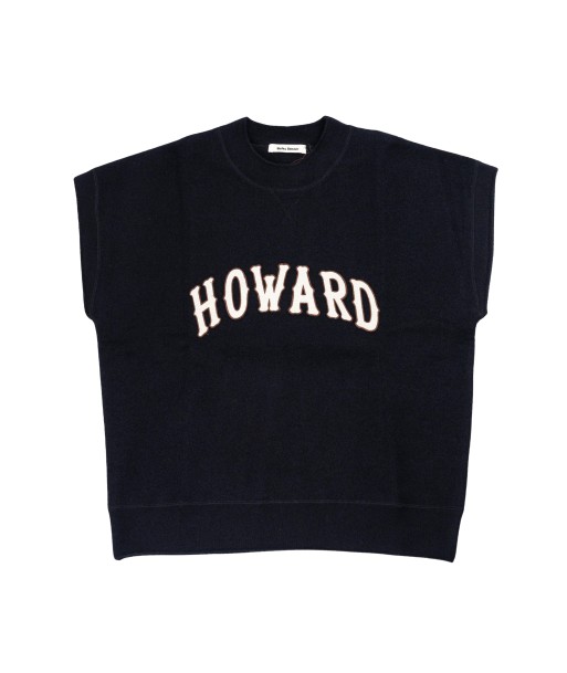 WALES BONNER - HOWARD KNIT VEST NAVY les ctes