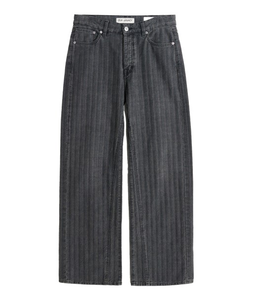 OUR LEGACY - TREBLE CUT WASHED GREY TORINO STRIPE pas cheres