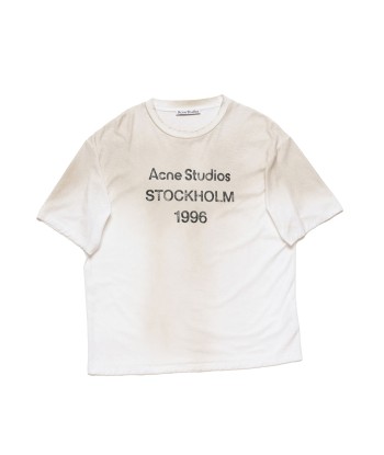 ACNE STUDIOS - LOGO T-SHIRT - RELAXED FIT DUSTY WHITE 50-70% off 