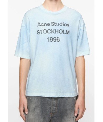 ACNE STUDIOS - LOGO T-SHIRT - RELAXED FIT DUSTY BLUE Découvrez la collection