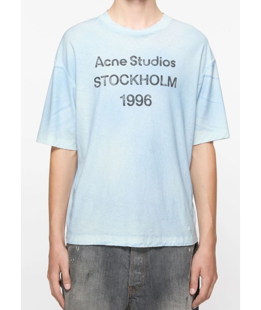 ACNE STUDIOS - LOGO T-SHIRT - RELAXED FIT DUSTY BLUE Découvrez la collection