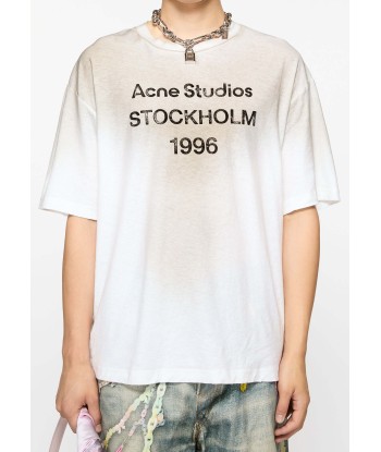 ACNE STUDIOS - LOGO T-SHIRT - RELAXED FIT DUSTY WHITE 50-70% off 