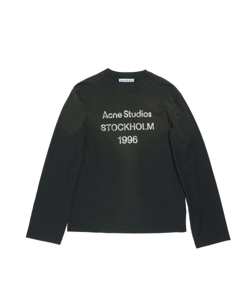 ACNE STUDIOS - LOGO T-SHIRT - RELAXED FIT FADED BLACK Economisez 