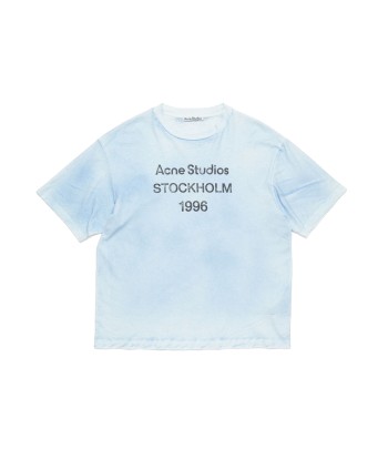 ACNE STUDIOS - LOGO T-SHIRT - RELAXED FIT DUSTY BLUE Découvrez la collection