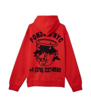 PUBLIC POSSESSION - FONZO HOODIE BRIGHT RED paiement sécurisé