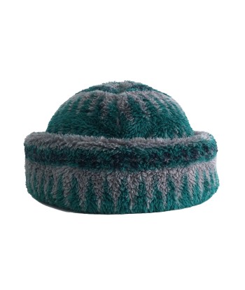 CÂBLEAMI - JACQUARD FUR FLEECE W/CAP GREEN Venez acheter