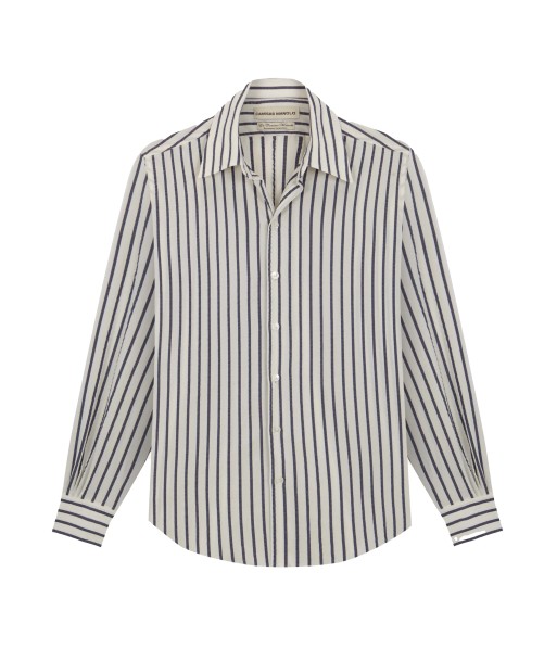 CAMISAS MANOLO - WHITE NAVY STRIPES NORMAL SHIRT sélection de produits