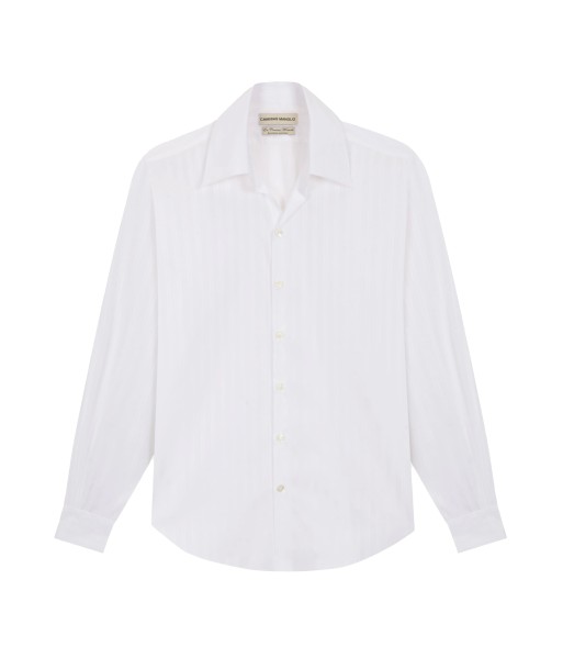 CAMISAS MANOLO -  WHITE WHITE STRIPES NORMAL SHIRT En savoir plus