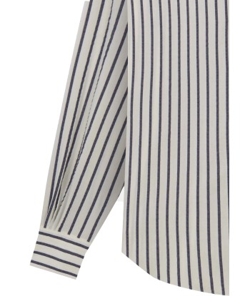 CAMISAS MANOLO - WHITE NAVY STRIPES NORMAL SHIRT sélection de produits