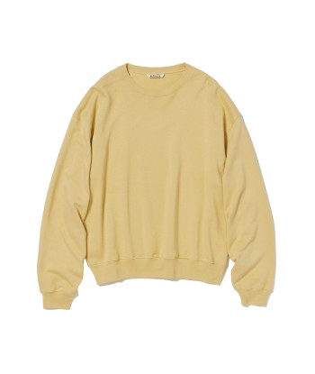 AURALEE - SUPER HIGH GAUZE SWEAT P/O DUSTY YELLOW en ligne