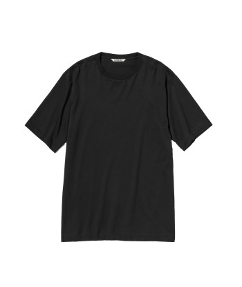 AURALEE - LUSTER PLAITING TEE BLACK pas chere