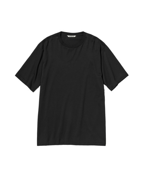 AURALEE - LUSTER PLAITING TEE BLACK pas chere