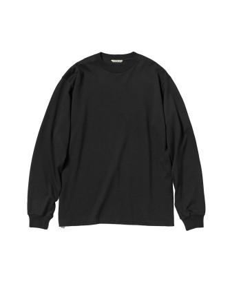 AURALEE - LUSTER PLAITING L/S TEE BLACK prix