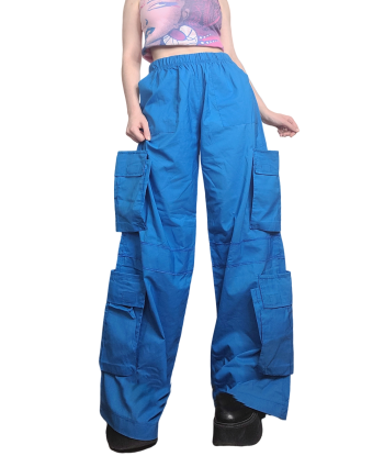 Cargo oversize gorpcore bleu brillant des détails fins