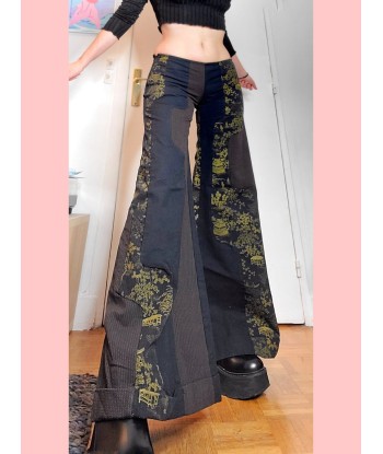 Pantalon vintage evasé harajuku Venez découvrir notre 