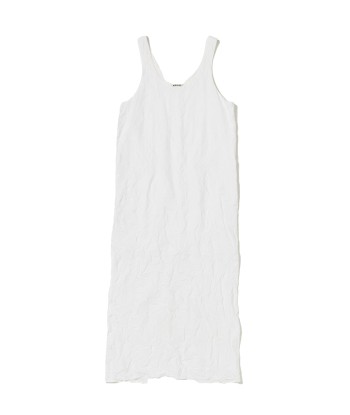 AURALEE - WRINKLED WASHED FINX TWILL DRESS WHITE l'achat 